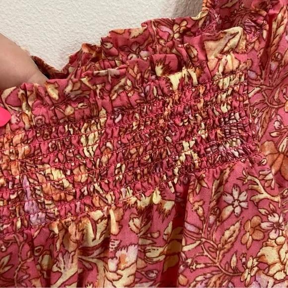 J.Crew Squareneck puff-sleeve cotton-blend voile top in bouquet block print - Picture 6 of 11